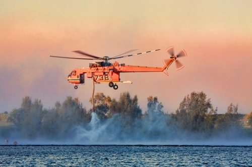 NSW Rural Fire Service using the Sikorsky Erickson Air-Crane