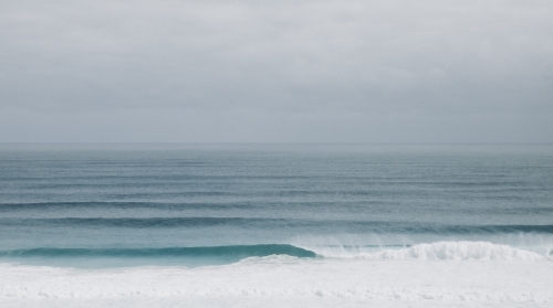 Ocean lines on an overcast day - Australian Stock Image