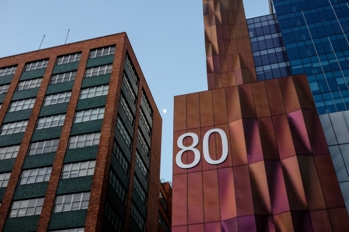Office tower at 80 Grenfell Street, part of Rundle Place - Australian Stock Image