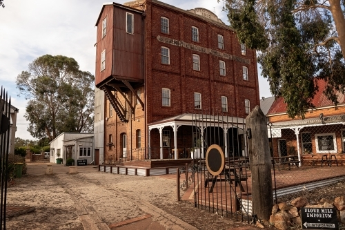 Old Flour Mill in country town - Australian Stock Image