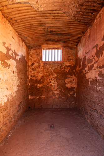 Old jail cell at the historic township of Old Onslow - Australian Stock Image