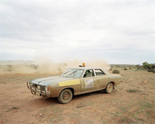 Outback dirt car racing - Australian Stock Image