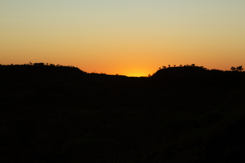 Outback Sunset - Australian Stock Image