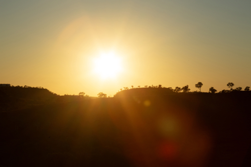 Outback sunset - Australian Stock Image