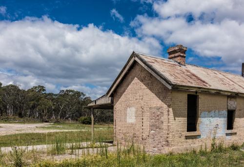 Outback train station - Australian Stock Image