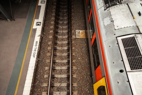 Passenger train at Maitland train station - Australian Stock Image