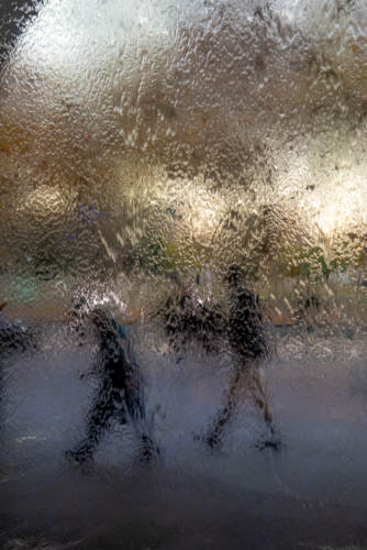 Pedestrian abstract at NGV - Australian Stock Image