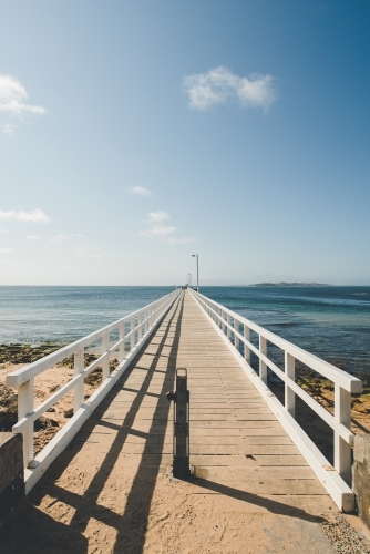 Point Lonsdale pier over ocean