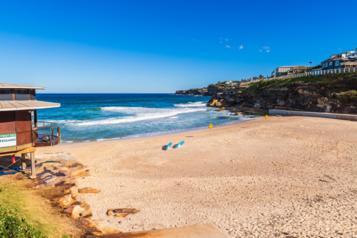 Popular Tamarama Beach in the morning, Sydney, Australia - Australian Stock Image