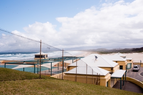 Port Kembla public swimming pool - Australian Stock Image