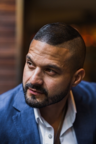 portrait of good looking young man - Australian Stock Image