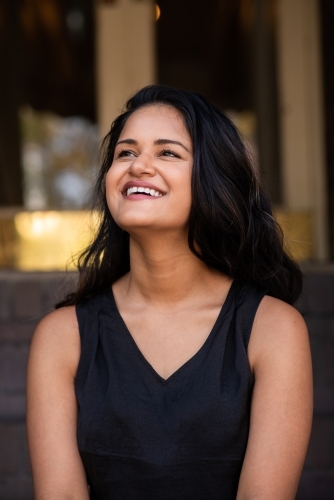 portrait of young indian woman - Australian Stock Image