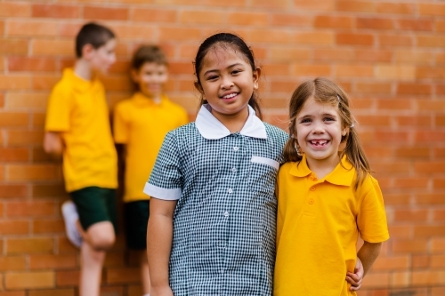 Primary school girls at a public school - Australian Stock Image