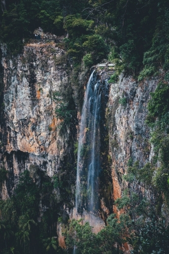 Purling Brook Falls - Australian Stock Image