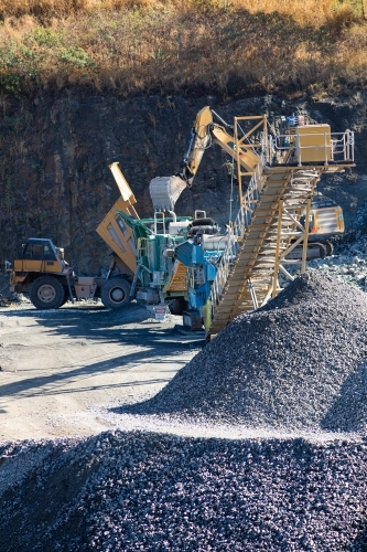 Quarry Operations - Australian Stock Image