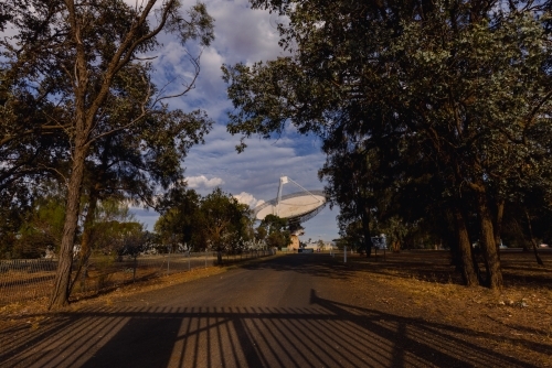 Radio telescope satellite dish located at Parkes NSW - Australian Stock Image