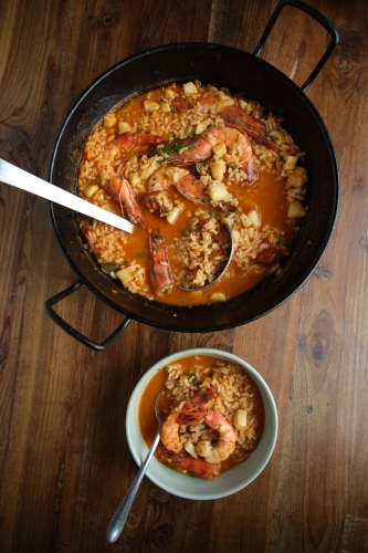 Red curry soup - Australian Stock Image