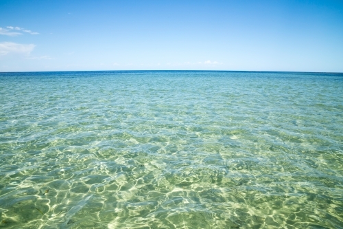 rippling clear sea water - Australian Stock Image