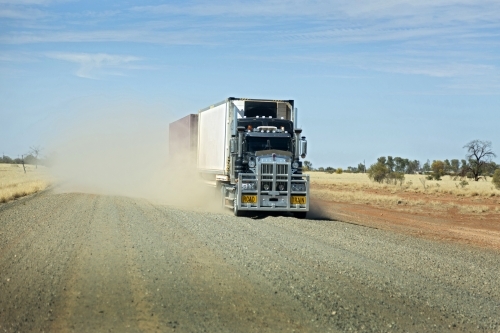 Road Train - Australian Stock Image