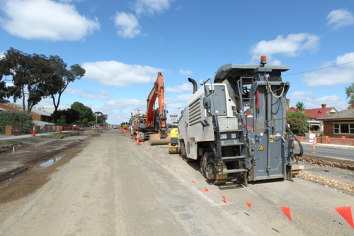 Roadworks - Australian Stock Image