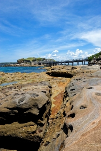 Rock formations at Bare Island, La Perouse