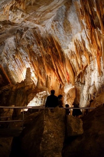 Rock formations in Jenolan Caves - Australian Stock Image