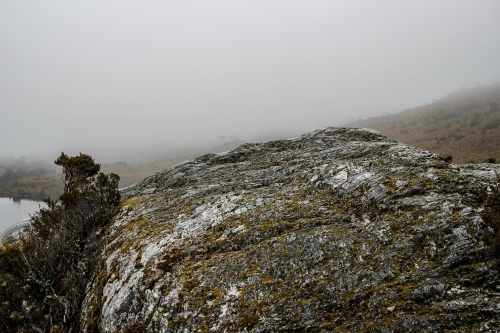 Rocky outcrop on Cradle Mountain - Australian Stock Image