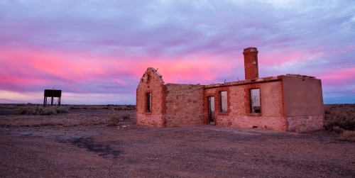 ruin at sunrise - Australian Stock Image