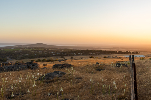 Rural sunset at Port Lincoln - Australian Stock Image