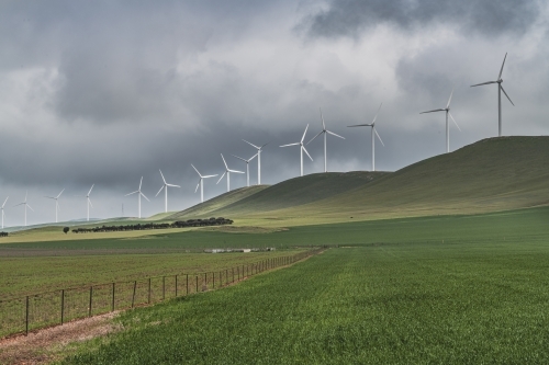 Rural wind turbines - Australian Stock Image