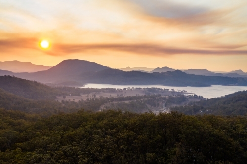 scenic rim mount barney and moogerah landscape - Australian Stock Image