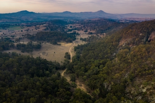 scenic rim mount barney and moogerah landscape - Australian Stock Image