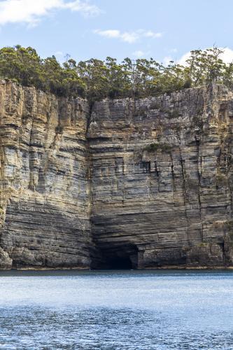 Sea Cliff and Cave - Australian Stock Image