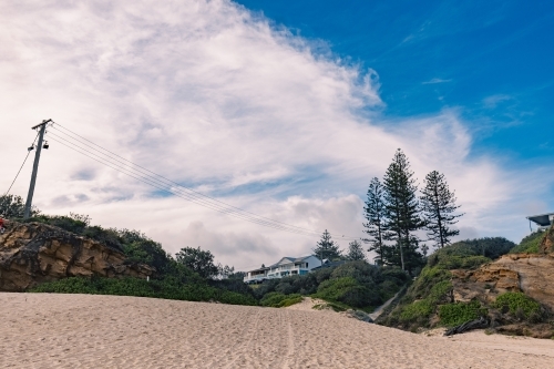 Seaside homes at Redhead Beach, Newcastle NSW - Australian Stock Image