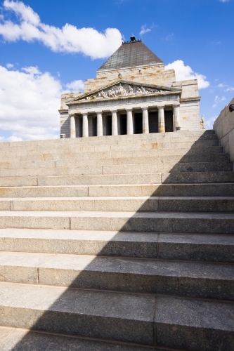 Shrine of Remebrance exterior in Melbourne - Australian Stock Image