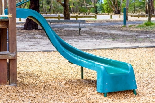 Slide in children playground - Australian Stock Image