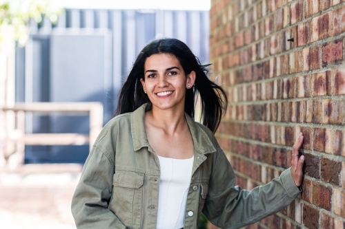 smiling aboriginal woman - Australian Stock Image