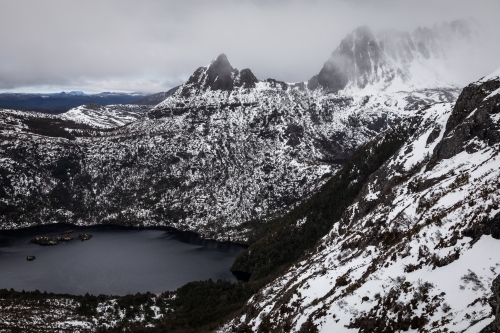 Snowy winter landscape - Australian Stock Image