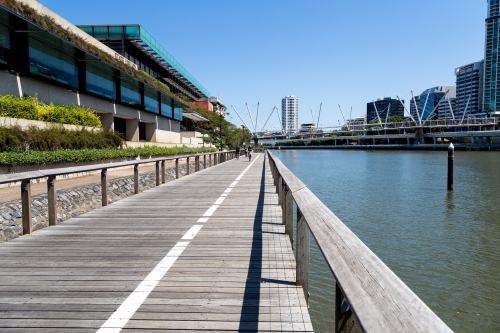 Southbank Boardwalk - Australian Stock Image