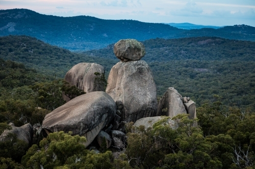 Sphinx Rock Landscape Girraween - Australian Stock Image