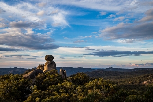 Sphinx Rock Landscape Girraween - Australian Stock Image