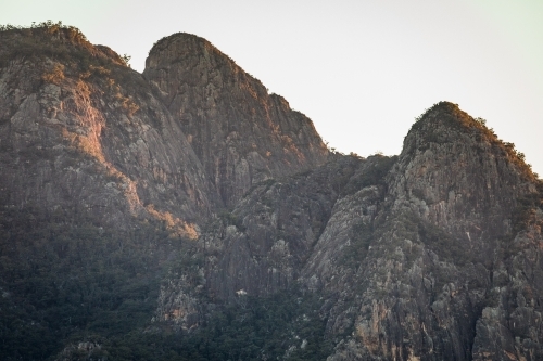 Steep and rocky mountain ridge - Australian Stock Image