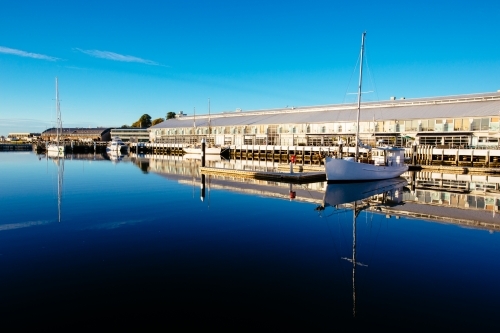 Sullivans Cove at Franklins Wharf - Australian Stock Image