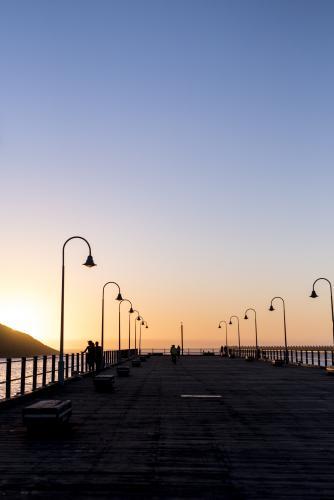 Sunrise at Coffs Harbour Jetty - Australian Stock Image