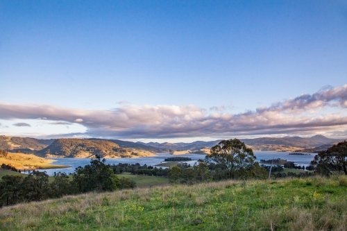 Sunrise over Lake St Clair in the Hunter Valley - Australian Stock Image