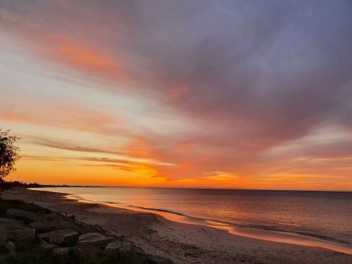 Sunset at the beach - Australian Stock Image