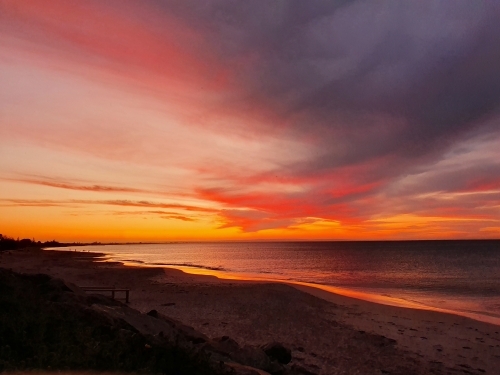 Sunset at the beach - Australian Stock Image