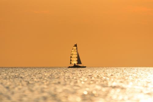 Sunset sail - Australian Stock Image