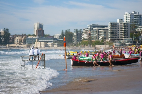 Surf boat racing carnival - Australian Stock Image