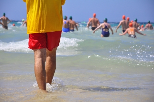 Surf life saver - Australian Stock Image